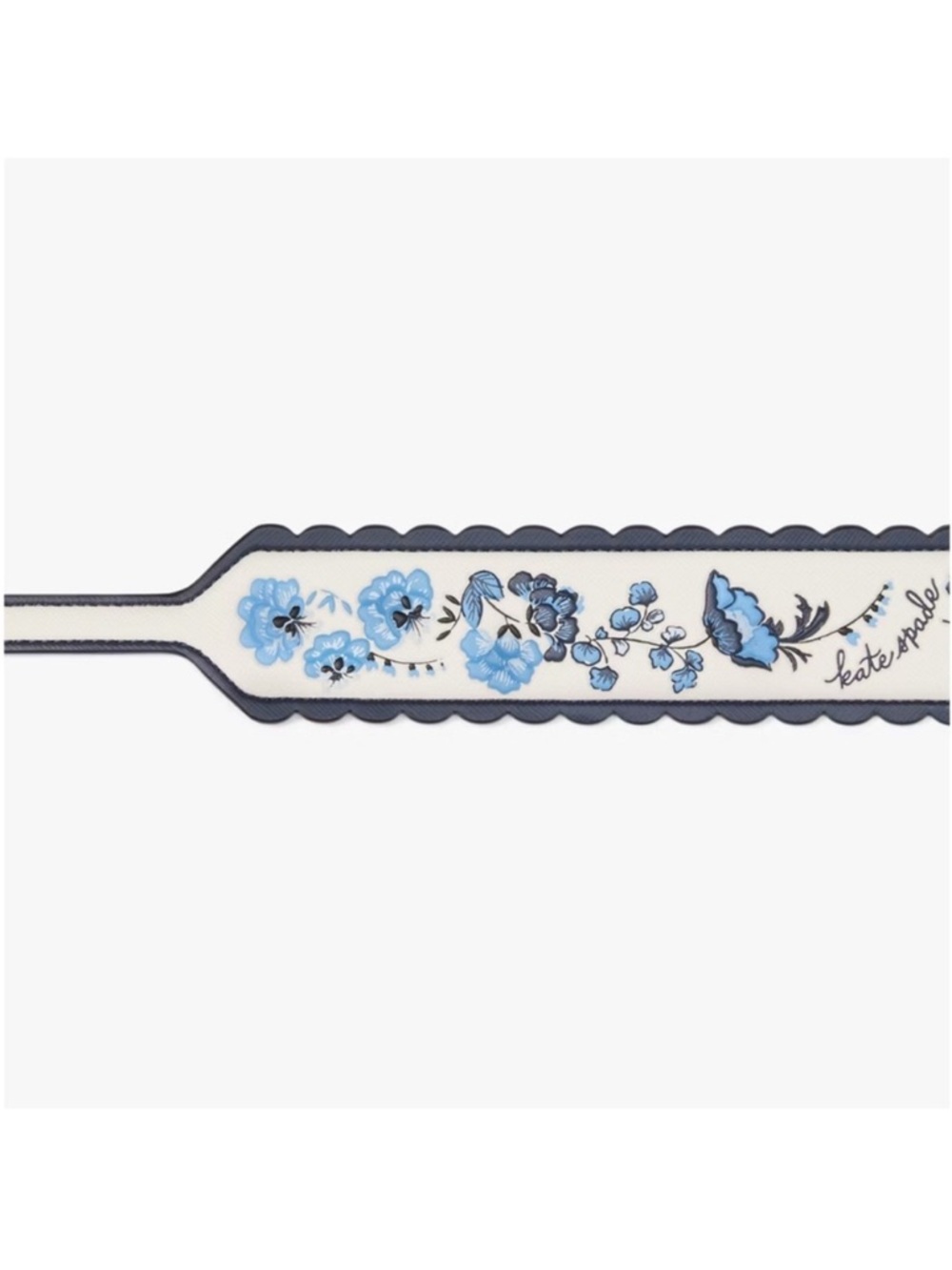 Kate Spade Blue and White Embroidered Floral Adjustable Strap Blue Vase - Picture 2 of 13